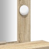  Toaletni Stol s LED Osvjetljenjem - Sonoma Hrast - 50x41x140 cm | shoptok.hr