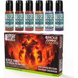 Green Stuff World Opaque Paint Set - Warm Colours | Set Akrilnih Boja x6 | Eponuda.com