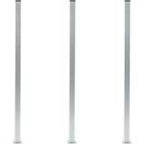 3 Ograjni stebrički 3 kosi iz aluminija 185 cm | Shoptok.si