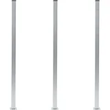 Ograjni stebrički 3 kosi iz aluminija 185 cm