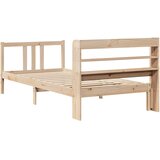  Okvir kreveta s uzglavljem 90 x 190 cm od borovine | shoptok.hr