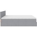  Otomanski krevet s madracem svijetlosivi 200x200 cm tkanine | shoptok.hr