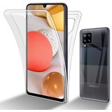 Cadorabo Samsung Galaxy A42 4G in transparentno - 360° zaščita celotnega telesa - Zaščita spredaj in zadaj, vsestranska zaščita s ščitnikom zaslona, (20860658) | Shoptok.si