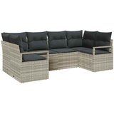  Set sofe 6 kom. Svjetlosiva poliratan 234 x 122 x 85 cm | shoptok.hr