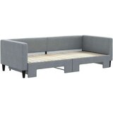 vidaXL Dnevni krevet na razvlačenje svjetlosivi 90 x 200 cm od tkanine | shoptok.hr