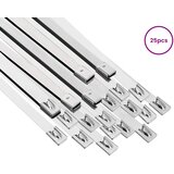  Veza za kabel 25 kom. 7,9 x 450 mm Srebrna | shoptok.hr