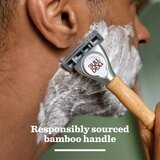 Bull Dog Original Bamboo Razor brivnik + nadomestne britvice 9 ks Slike