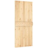  Klizna vrata Prirodna i bijela 90 x 210 cm Čvrsta borovina | shoptok.hr