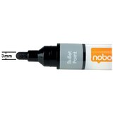 Nobo Marker za ploču s tekućom tintom, okrugli vrh, 10 kom, miješani | shoptok.hr