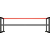 vidaXL Okvir za delovno mizo mat črn in mat rdeč 180x57x79 cm kovinski | Shoptok.si
