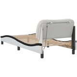 Okvir kreveta s LED svjetlima bijelo-crni 80x200cm umjetna koža | shoptok.hr