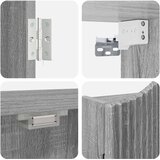 Kabinet za mete Siva Sonoma 56 x 12 x 63 cm Konstruirano drvo | shoptok.hr