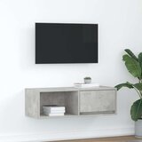 TV ormarić boja betona 80x31x25,5 cm od konstruiranog drva | shoptok.hr
