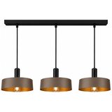  Luster na sajli HAKI 3xE27/60W/230V smeđa/crna Slike
