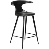 DAN-FORM Denmark Črn barski stol iz umetnega usnja Flair, višina 90 cm