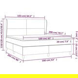  Box spring postelja z vzmetnico črn 160x200 cm umetno usnje, (20789789) | Shoptok.si