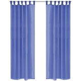 vidaXL Prosojne zavese 2 kosa 140x175 cm kraljevsko modre barve Cene