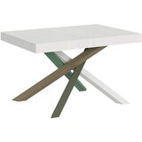 Itamoby   Volantis (90x130/234 cm) - bela, barva nog: bela, zelena - raztegljiva jedilna miza, (20842843) Cene
