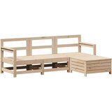 vidaXL Vrtna sedežna garnitura 4-delna trdna borovina, (21145529) | Shoptok.si