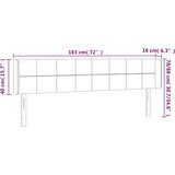  LED uzglavlje tamnozeleno 183x16x78/88 cm baršunasto | Eponuda.ba