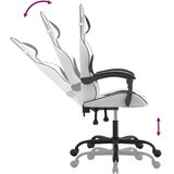  Igraća stolica bijelo-crna od umjetne kože | shoptok.hr
