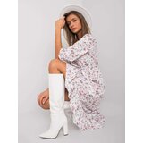 Italy Moda Dress-DHJ-SK-13865.55P-White-Pink Cijene