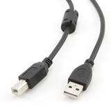 Gembird USB 2.0 kabal, CRNI 4,5m, A-B cable ferrite, CCF-USB2-AMBM-15 Cijene