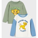 Sinsay Pamučne majice dugih rukava s printom 2 pack The Lion King | shoptok.hr