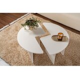 Hanah home sto za dnevnu sobu moira wood white | ePonuda.com