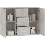  Komoda siva boja betona 91 x 29,5 x 65 cm od konstruiranog drva | shoptok.hr