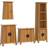  4-dijelni set kupaonskog namještaja od masivne borovine | shoptok.hr