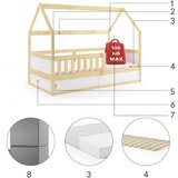  Krevet BMS Smart 2 Domek sa spremištem 160x80 cm PINE | shoptok.hr