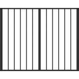  Vrata za pse 4 pcs Crna 100 x 80 cm Cinkani čelik | shoptok.hr