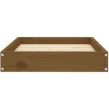  Dnevni ležaj smeđa boja meda 61,5x49x9 cm od masivne borovine | Shoptok.si
