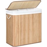 Songmics kosara za perilo Bamboo 3 x 50 l, LCB091N01 | Shoptok.si