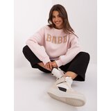 Fashion Hunters Light pink hoodie with inscription | shoptok.hr