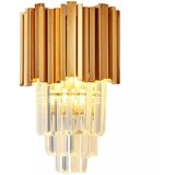 Toolight ZLATNA KRISTALNA ZIDNA SVIJETILJKA 312357 | shoptok.hr