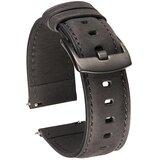 INF združljiv s samsung in huawei quick release usnjeni pas za pametno uro black 22 mm, (5000079721) | Shoptok.si
