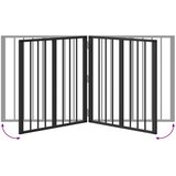  Vrata za pse 2 pcs Crna 60 x 60 cm Cinkani čelik | shoptok.hr