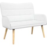  Kauč za dvoje Bijeli 115 x 61 x 87 cm tkanina | shoptok.hr