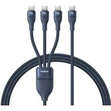 Baseus Flash Series Type C to C+C+C fast charging cable 480 Mbps Blue | shoptok.hr