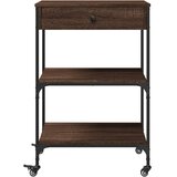  Kuhinjska kolica boja hrasta 60x48x89,5 cm konstruirano drvo | shoptok.hr