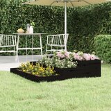  Sadilica crna 107x107x27 cm od masivne borovine Cijene