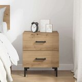 Nočna omarica Umetni hrast 40 x 35 x 47,5 cm Konstruiran les, (5000107251) | Shoptok.si