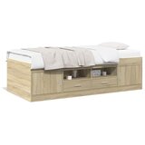  Dnevni krevet s ladicama bez madraca boja hrasta 90x190 cm | shoptok.hr
