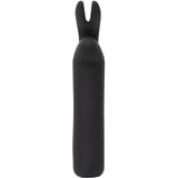 Happy Rabbit Bullet - vibrator sa štapićem zeca na baterije (crni) | shoptok.hr