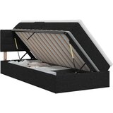  s madracem i skladištem Crna 100 x 200 cm Baršun | shoptok.hr