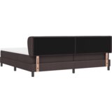 Box Spring Krevet s Madracem Tamno Smeđi 200x200 cm Tkanina | shoptok.hr