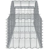  Obokane gabion košare 8 kosov 200x50x40/60 cm pocinkano železo, (20758267) | Shoptok.si
