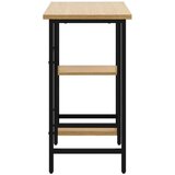 vidaXL Stol za računalo crni i boja hrasta 80 x 40 x 72 cm MDF i metal | shoptok.hr